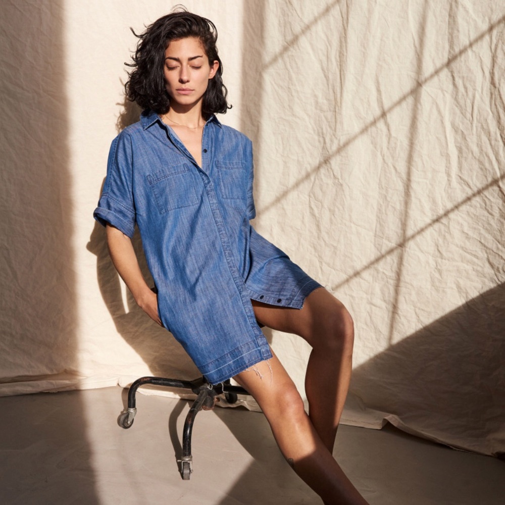 MADEWELL Drop Hem Dress